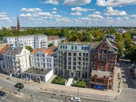 Stilvolle 1,5-Raum-Erdgeschosswohnung mit lux. Innenausstattung mit Balkon und EBK