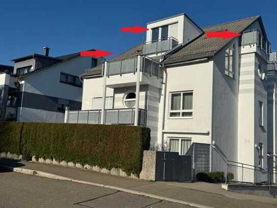 Exklusive 4 Zimmer-DG-Maisonette-Wohnung in ruhiger Lage