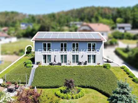 Energieeffizientes Traumhaus mit unverbaubarem Blick auf den Regen