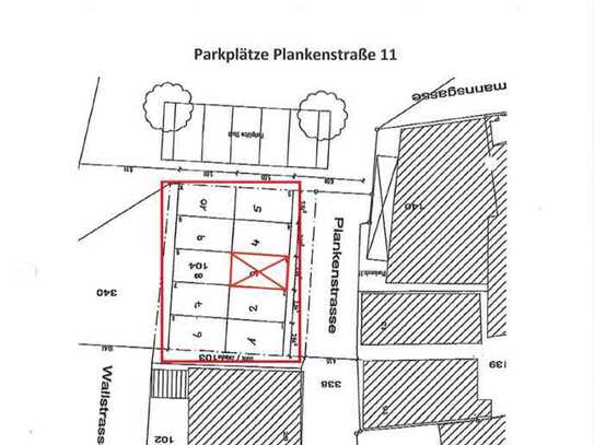 Zentraler Stellplatz in der Plankenstraße