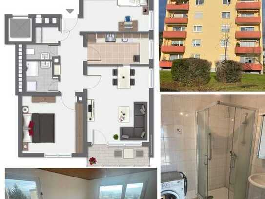 Bezugsfreie 3-Zimmer-Wohnung mit Fernblick in Bayreuth - Glocke