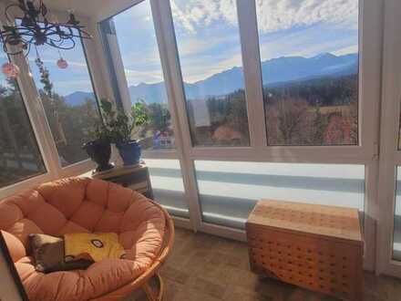 Berg-Panoramablick, Terrasse, 2 Zi. , WiGa, Terrasse, Gärtchen.