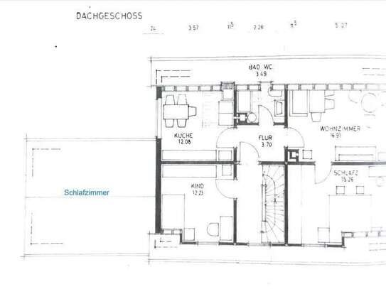 attraktive 4-Zimmer-DG-Wohnung mit Balkon in Lahr Sulz