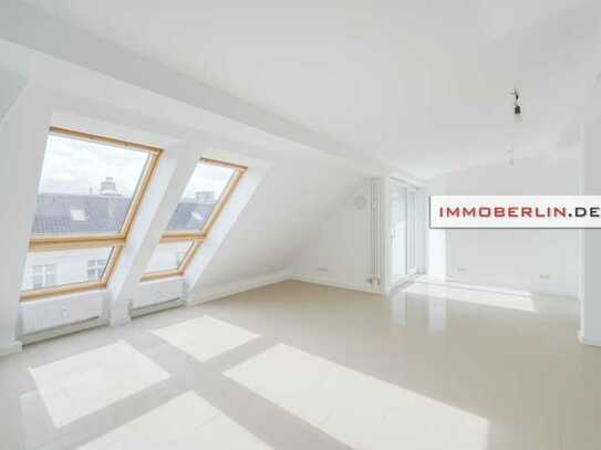 IMMOBERLIN.DE - Attraktive Dachgeschosswohnung mit Sonnenterrasse in angenehmer Lage