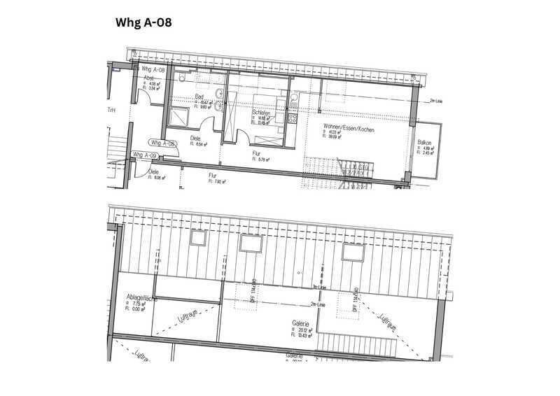                                                               Neubau-Galeriewohnung mit Balkon                                                       in Eurasburg (Aichach-Friedberg)