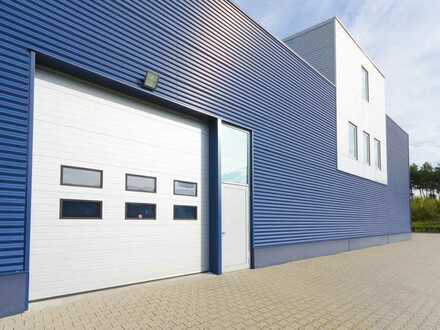 Gelegenheit: neue Gewerbehallen (ca. 950 qm) plus erfolgreicher Baumaschinenverleih, Südpfalz