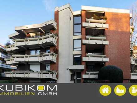 Düsseldorf. Hochparterre. Moderne Wohnung mit drei Räumen, Balkon und Tiefgaragenstellplatz.