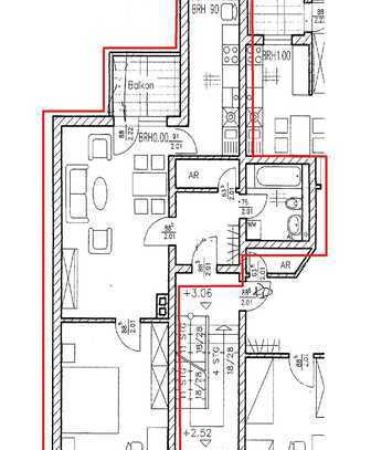 Helle Zwei-Zimmer-Wohnung mit Balkon