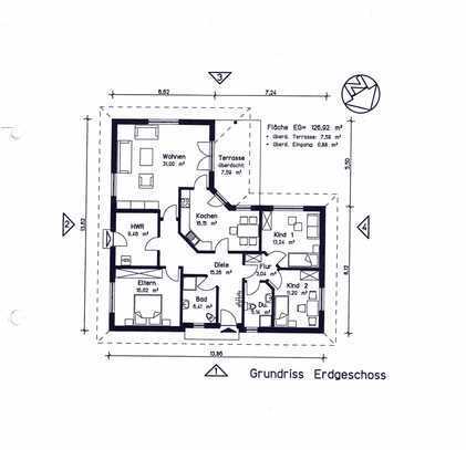 Schöner, moderner 127m² Bungalow in Wismar Gartenstadt/Friedenshof zu verkaufen.