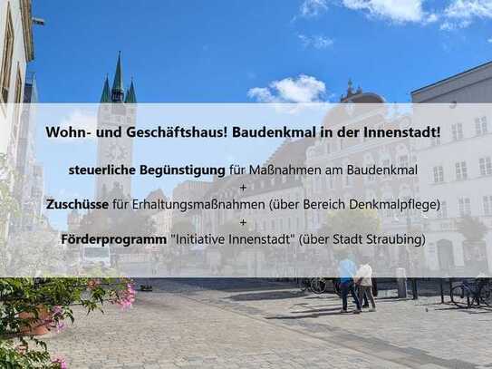 Wohn- und Geschäftshaus! Baudenkmal in der Innenstadt für Investoren!