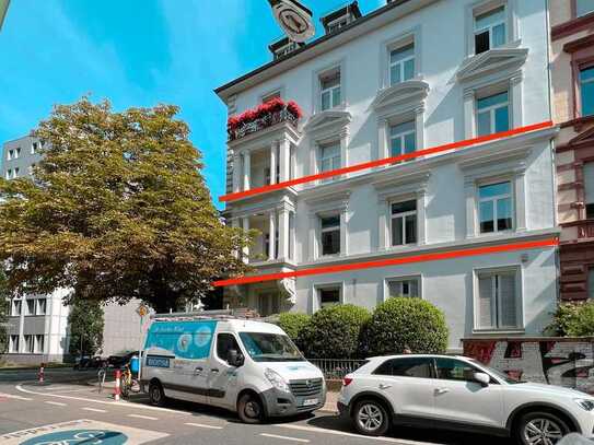 DIREKT VOM EIGENTÜMER: 1 AAA-Lage im Westend: 5-Zi-Büroetage in einem prachtvollen Eckhaus