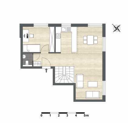 Moderne Maisonette Wohnung im Neubau