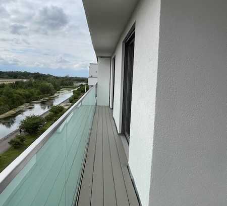 Erstbezug nach Sanierung: 4-Raum-Wohnung mit großem Balkon u. Gäste-WC im Neubau Hafen Lindenau