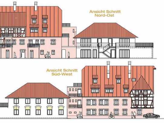 schöne 2-Zimmer Wohnung auf 72 qm mit Dachterrasse