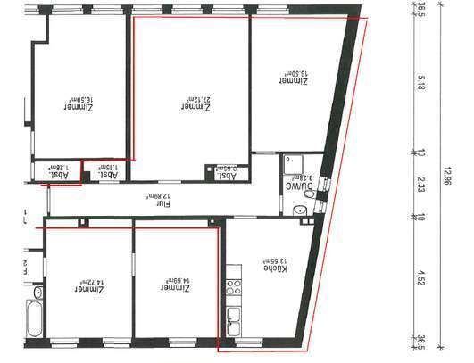 Moderne 2-Zimmer-Wohnung unmittelbar am Neumarkt