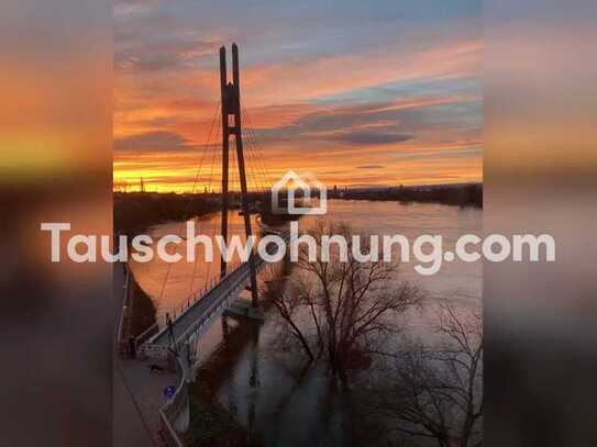 Tauschwohnung: Wunderschöner Elbblick, helle Maisonettewohnung