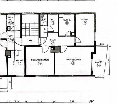 Modernisierte Wohnung mit drei Zimmern und Balkon in Waiblingen