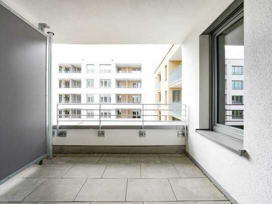 Wohnen im schönen Trio: 1,5-Zi-Wohnung auf 54m² mit Loggia die einen tollen Ausblick bietet! Ab 65+