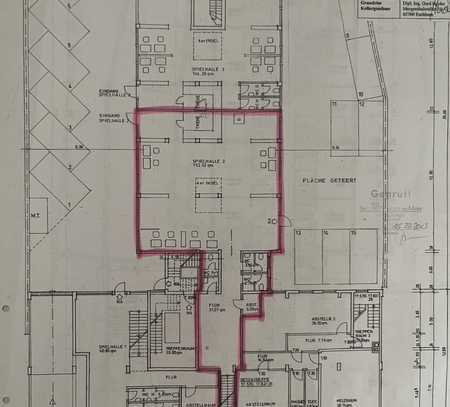 200 qm Gewerbefläche Spielhalle im EG/Souterrain*Hinterhaus*Parkplätze*eh. Spielhalle