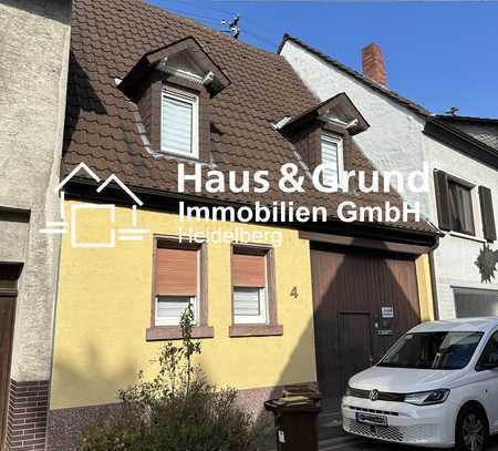 Haus & Grund Immobilien GmbH - gemütliches Reihenmittelhaus mit tollem Gartengrundstück in Eppelheim