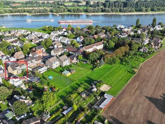 Schöne 88qm Wohnung mit Einbauküche, Balkon und Blick - Neuss-Uedesheim am Rhein!