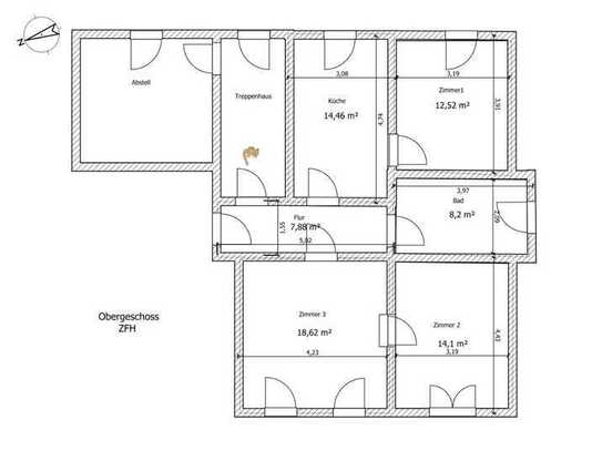 Schöne 3-Zimmer-Wohnung mit Balkon