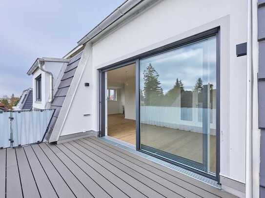 Gediegene Dachgeschoss-Terrassenwohnung, Neubau mit Lift nahe U2