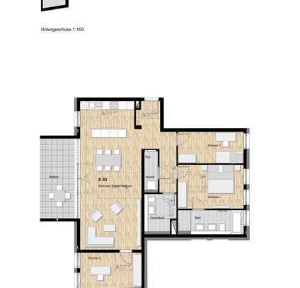 4-Zimmer Neubauwohnung mit Balkon