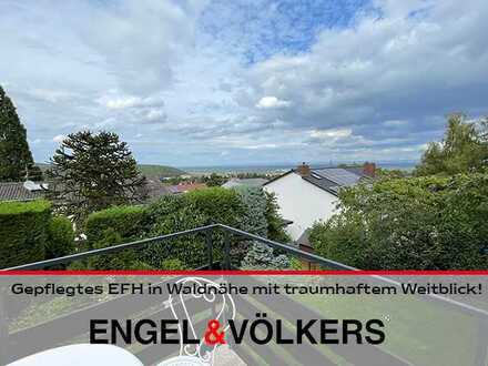 DÜW-Seebach: Gepflegtes EFH in Waldnähe mit traumhaftem Weitblick und Aussicht auf die Limburg!