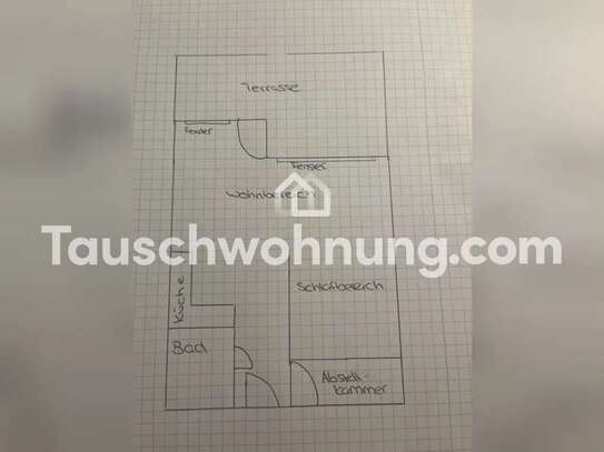 Tauschwohnung: Gemütliche 1 Zimmer Wohnung in Rudow mit Terrasse