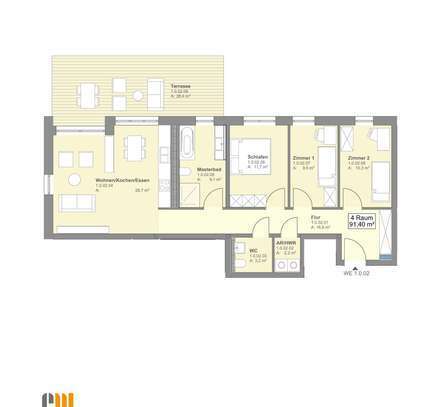 4 - Raum - Wohnung im Neubau Lutherstraße