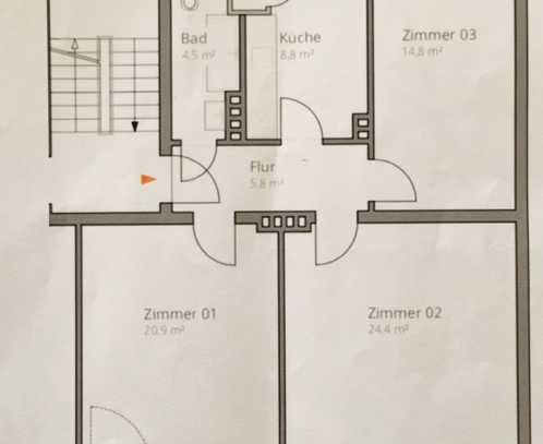 3-Zimmer-Wohnung in ruhiger Lage – 2018 Kernsaniert und Bezugsfertig