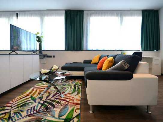 Schicke 1-Zimmer-Penthouse-Wohnung, komfortabel ausgestattet, Innenstadt Offenbach