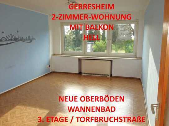 GERRESHEIM HELLE UND MODERNE 2-ZI.-KOMFORTWHG. MIT BALKON UND WANNENBAD NEUE ODERBÖDEN VINYL / 3.OG