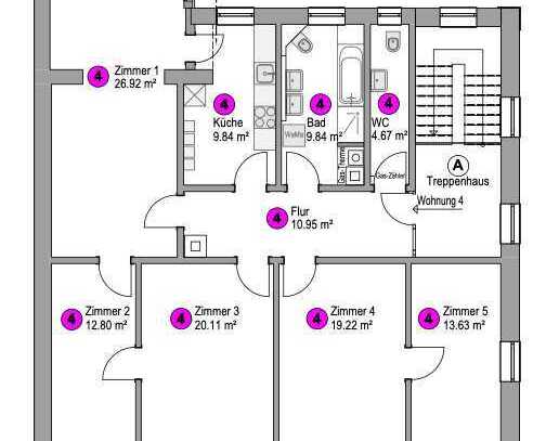 IMMORath.de - Großzügige 5-Zimmerwohnung mit Loggia