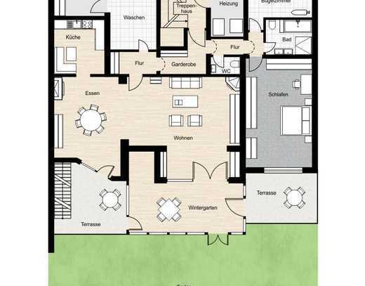 Zwei- bis Drei-Zimmer-Wohnung mit Garage