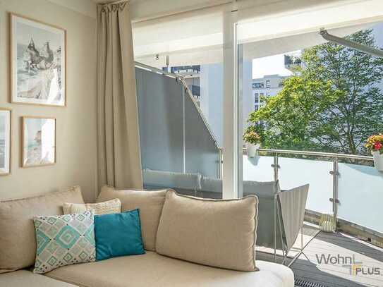 Moderne 3-Zimmer-Wohnung mit Einbauküche, Süd-West-Balkon und TG in Düsseldorf-Golzheim in Rheinnähe