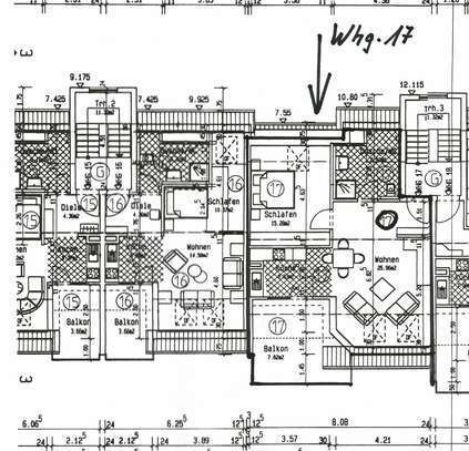 Schöne und gepflegte 2-Zimmer-Dachgeschosswohnung mit Balkon und EBK in Balingen