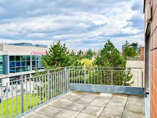 Dachterrasse mit Blick zur Schillergalerie!