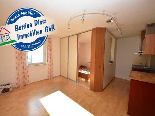 DIETZ: Voll-Möblierte 1-Zimmer-Wohnung mit, Einbauküche, Fußbodenheizung Gewerbegebiet Ringheim!