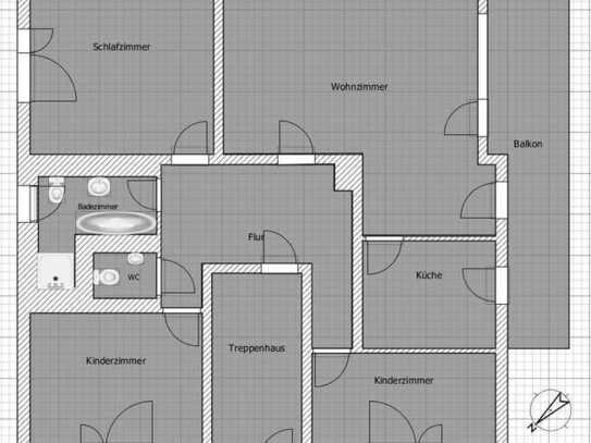 Gepflegte 4,5-Zimmer-Wohnung mit Balkon in Altlußheim