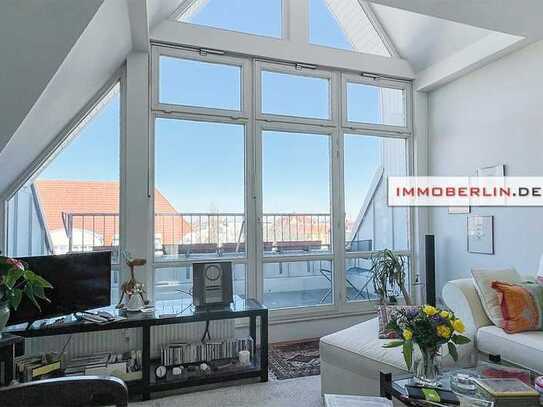 IMMOBERLIN.DE - Gefragte Lage! Feine Dachgeschosswohnung mit Südterrasse, schönem Ambiente, Lift