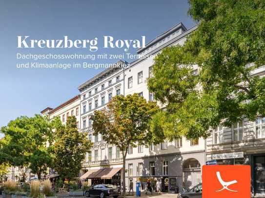 Kreuzberg Royal - Dachgeschosswohnung mit zwei Terrassen und Klimaanlage im Bergmannkiez