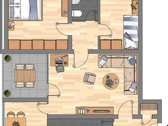 Einzug im Februar! Gute aufgeteilte 3-Zimmer-Wohnung in Wolfsburg Vorsfelde mit Balkon