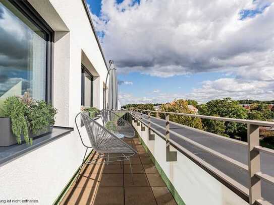 Hier kommen Sie von 2 Zimmern auf den schönen Balkon