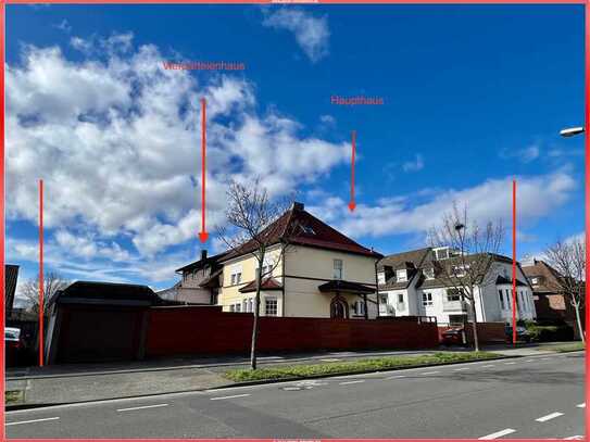 Köln-Wahn! Unternnehmer-Villa mit Garage, Werkstatt und Hof PLUS sichere Rendite im Garten !