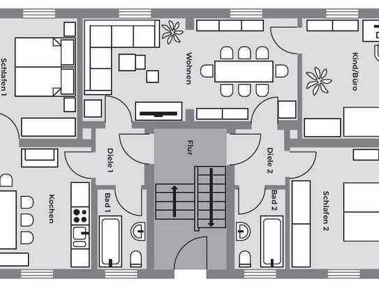 Modernisierte 4-Zimmer Wohnung