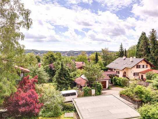 Ruhiges Grundstück mit Altbestand mit tollem Blick über das Aubachtal