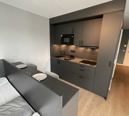 mio Studio Apartment: Vollmöbliertes 1-Zimmer-Appartement mit WLAN und TV in Top-Lage