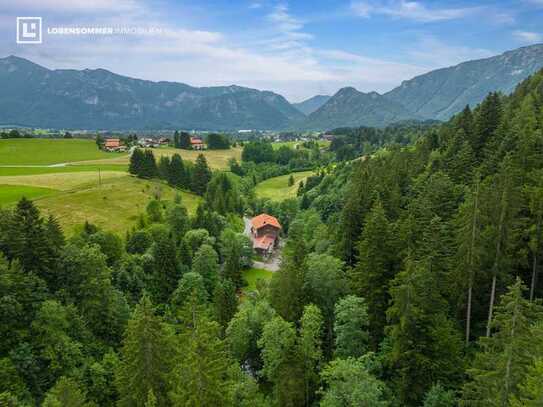 Weitläufiges Anwesen in Inzell. Die ideale Basis für naturnahe Lebenskonzepte.